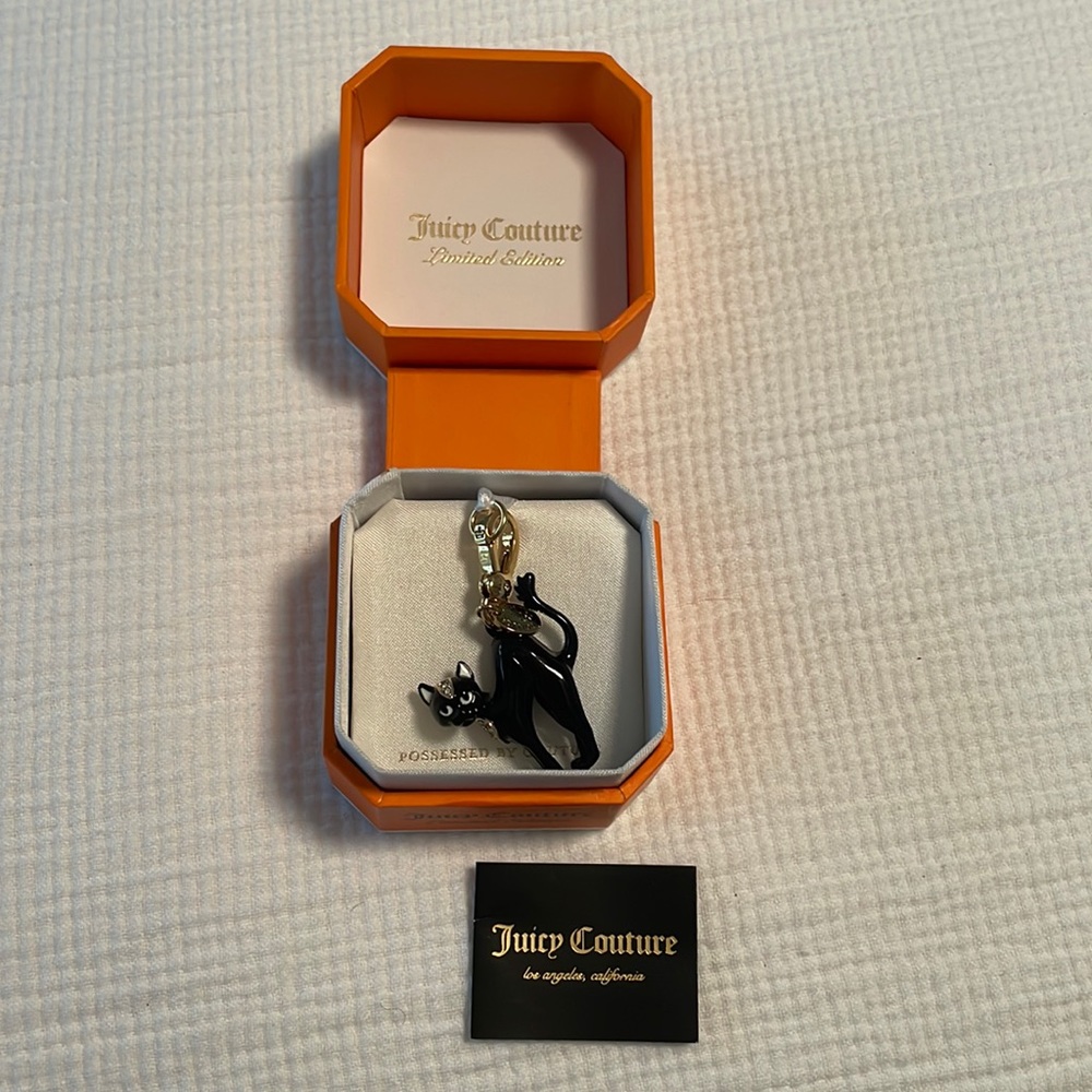 Juicy couture Limited addition black cat charm dated 2013 brand new in box